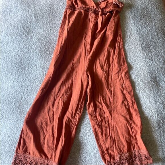 Billabong lace & lies crochet cropped jumpsuit M - Picture 5 of 11
